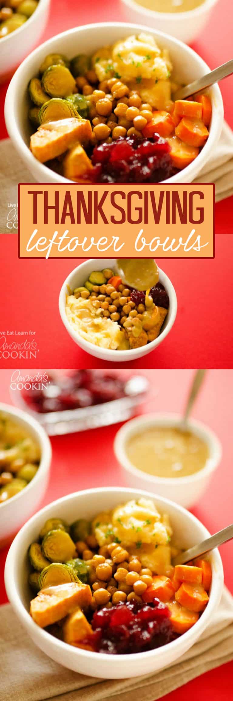 Easy Thanksgiving Leftovers Bowl pile those leftover in a bowl!