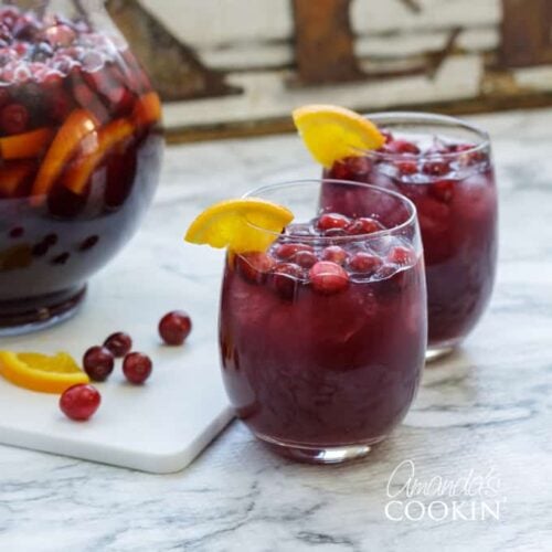 two glasses of sangria