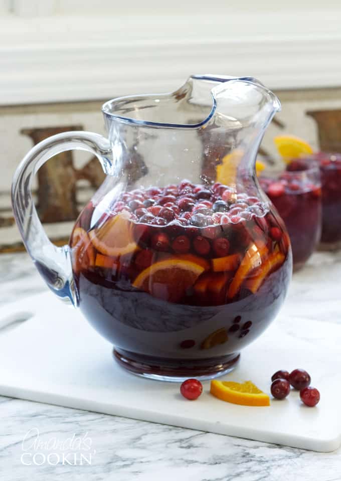 Cranberry Sangria: perfect for the holidays - Amanda's Cookin'