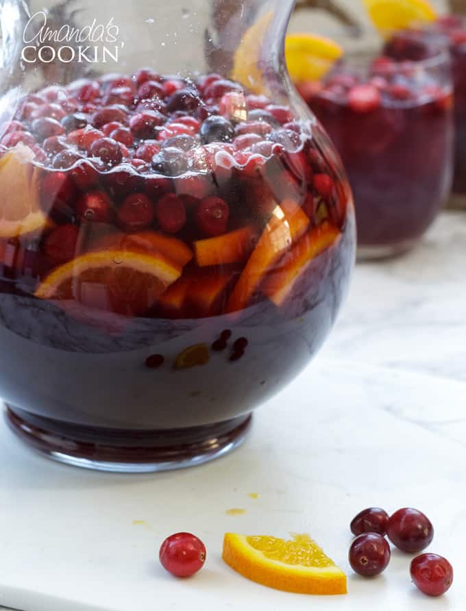 Cranberry Sangria: perfect for the holidays - Amanda's Cookin'