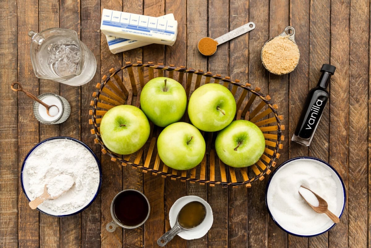 ingredients for Homemade Apple Pie