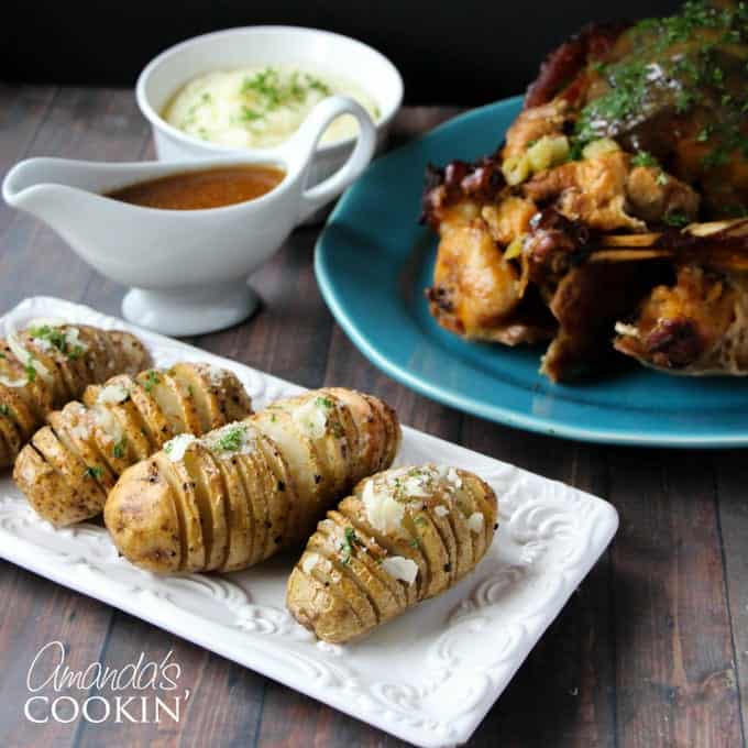 Cedar Planked Hasselback Potatoes - Life's A Tomato