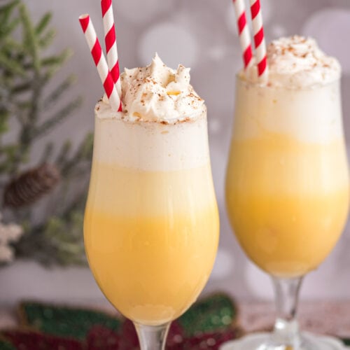 Eggnog Float with another one to the side