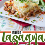 italian lasagna pin image