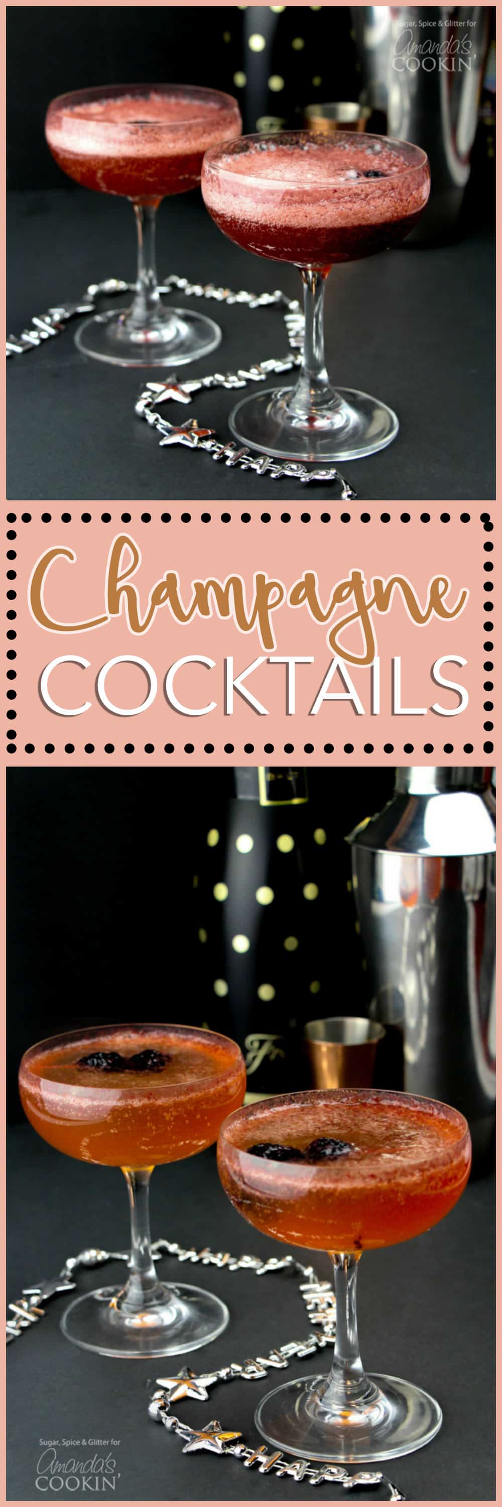 pinterest image for champagne cocktail