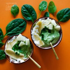 Pineapple Spinach Smoothie Bowl: the green smoothie in a bowl