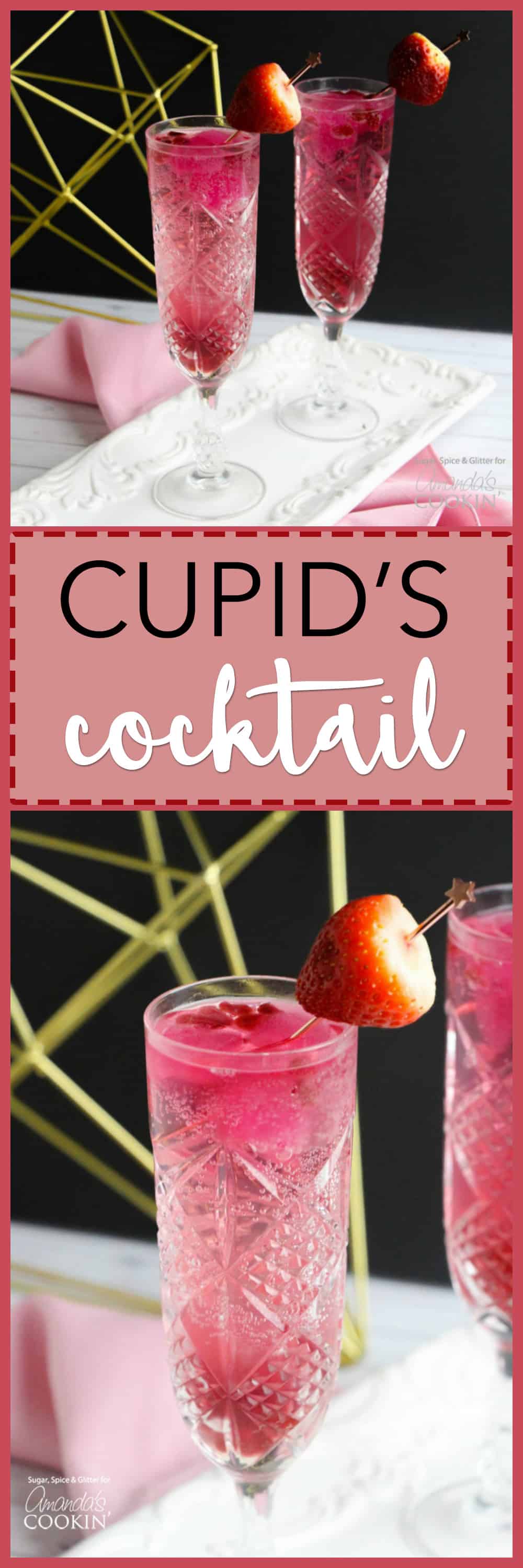 Cupid's Cocktail: a Valentine's Day cocktail infused with fruit