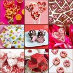 collage of several candy recipes