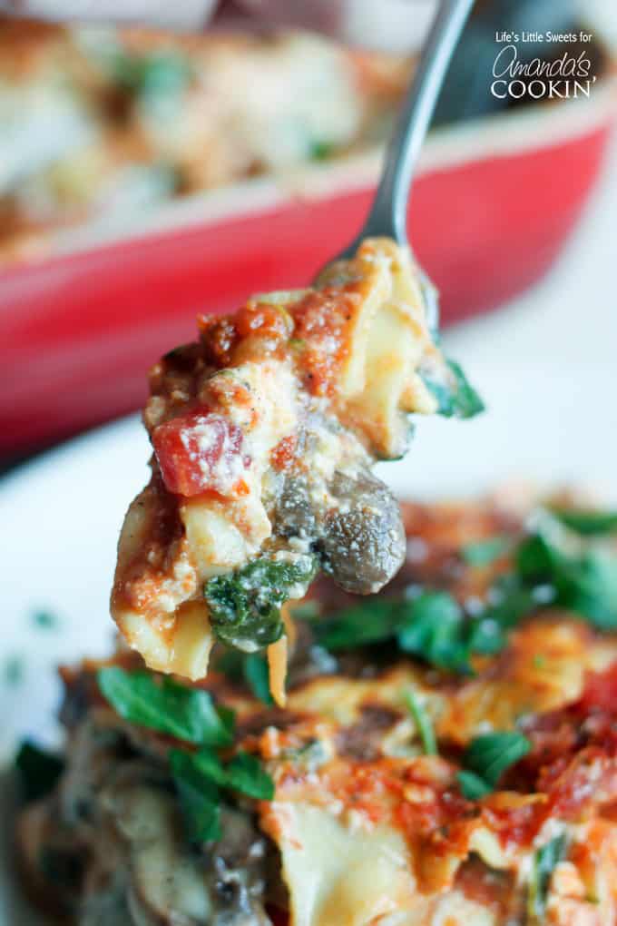 I hope you enjoy this delicious and savory veggie lasagna!