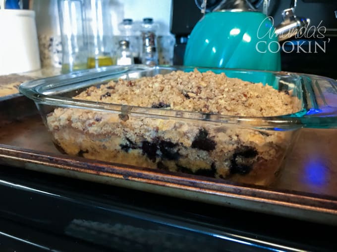 Sourdough Blueberry Breakfast Cake - Lovely Little Kitchen