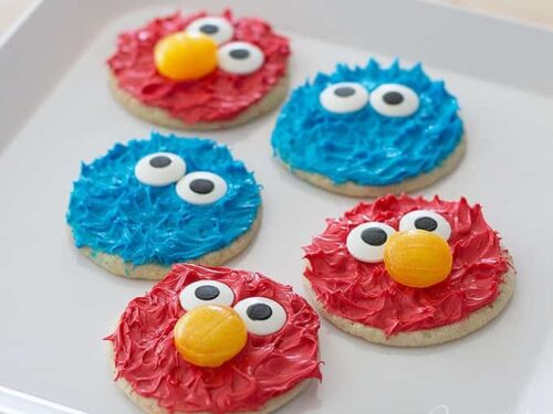 Cookie Monster And Elmo Cookies Perfect For A Sesame Street Birthday