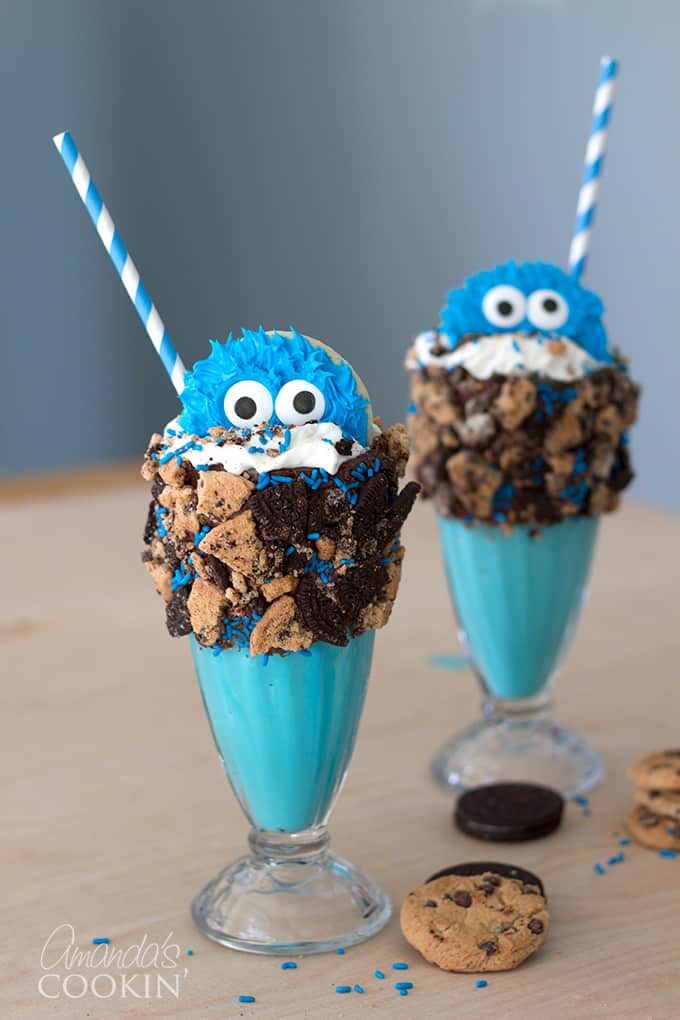 Cookie Monster Freak Shakes An Adorably Extreme Milkshake