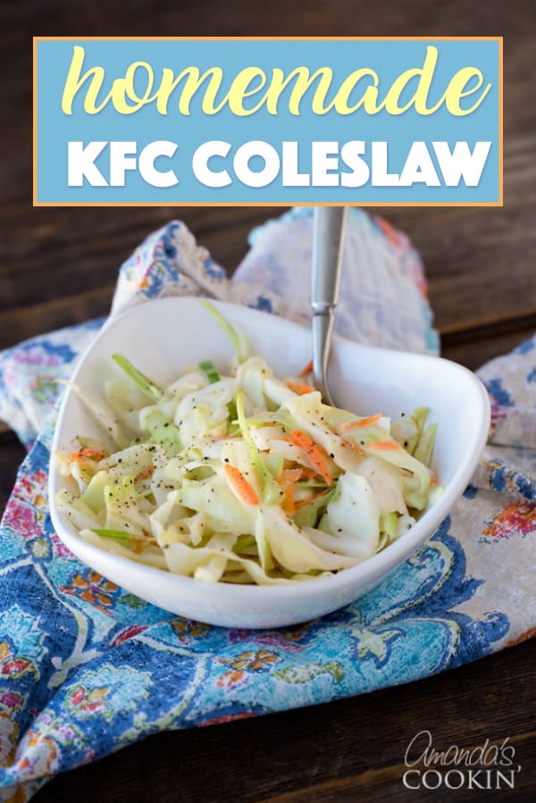 KFC Coleslaw copycat KFC coleslaw recipe, just like the Colonel!