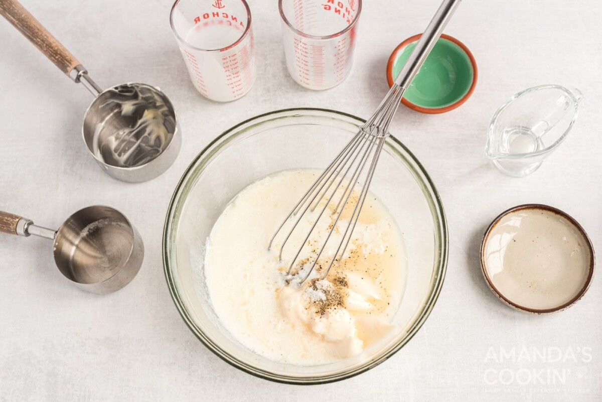 whisking dressing