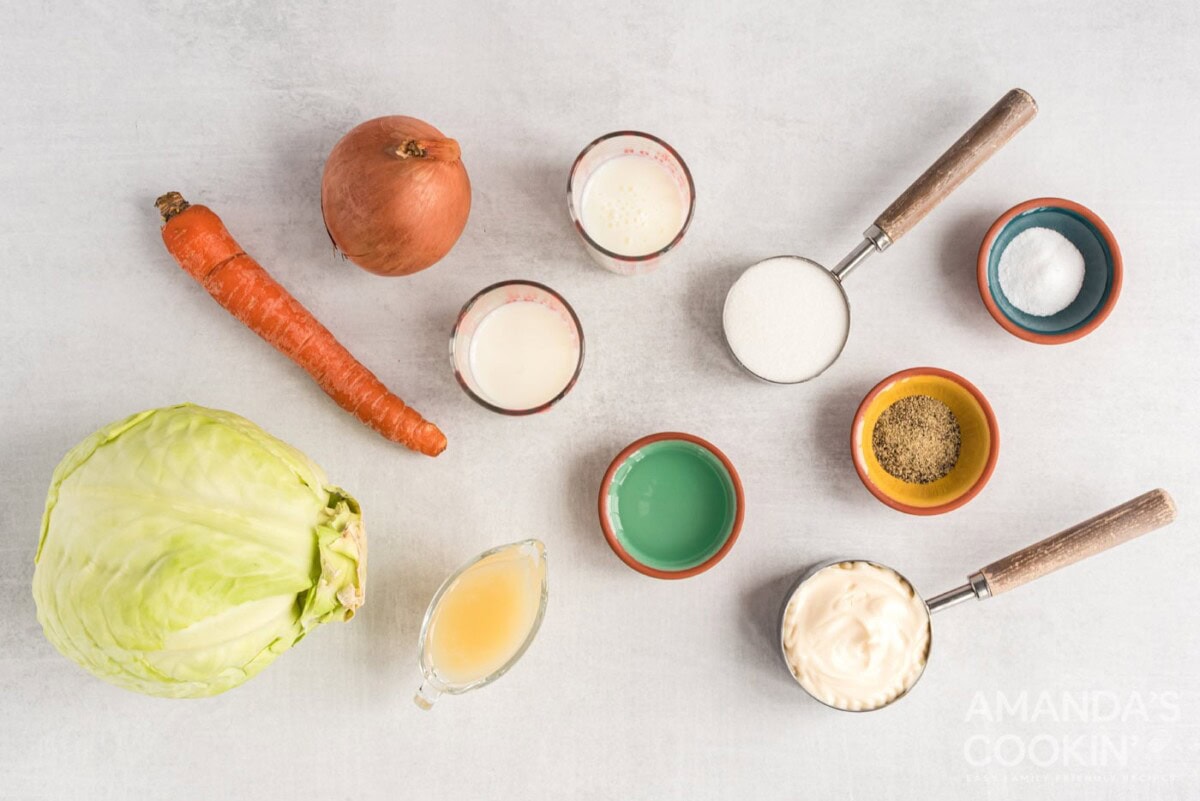ingredients needed to make kfc coleslaw
