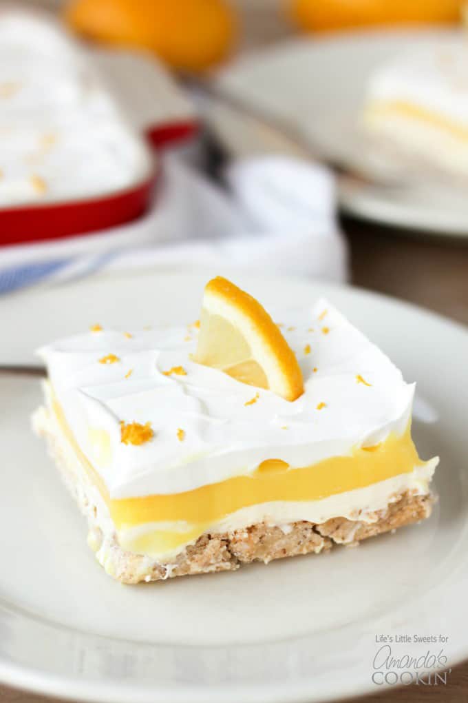 lemon layered dessert