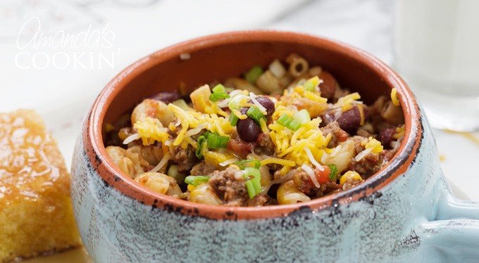 Chili Mac: a classic family favorite meal that's super easy!