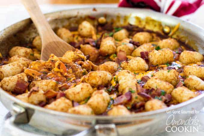 chicken tater tot skillet