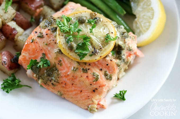 Dijon Lemon Caper Salmon recipe