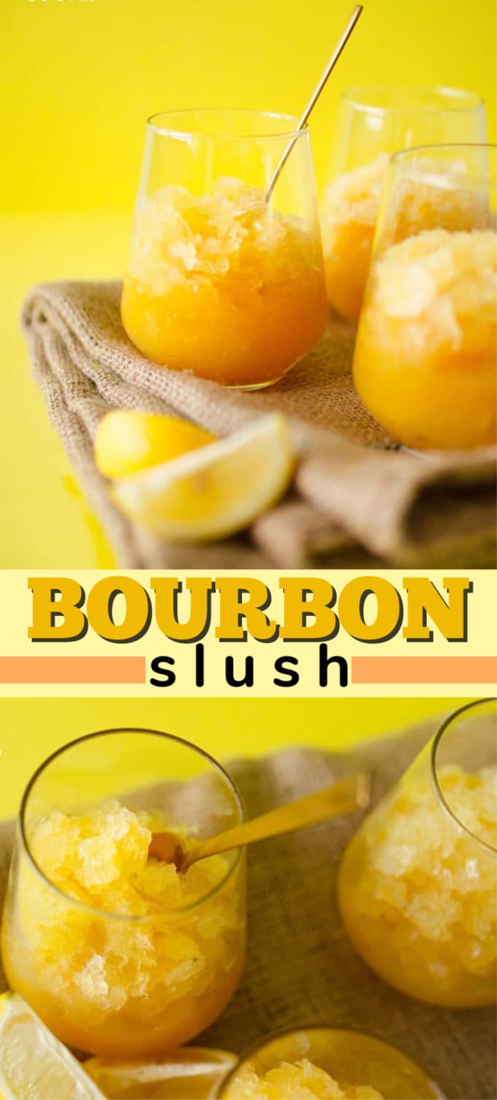 Bourbon Slush: a delicious summer drink, perfect for BBQ's and parties!