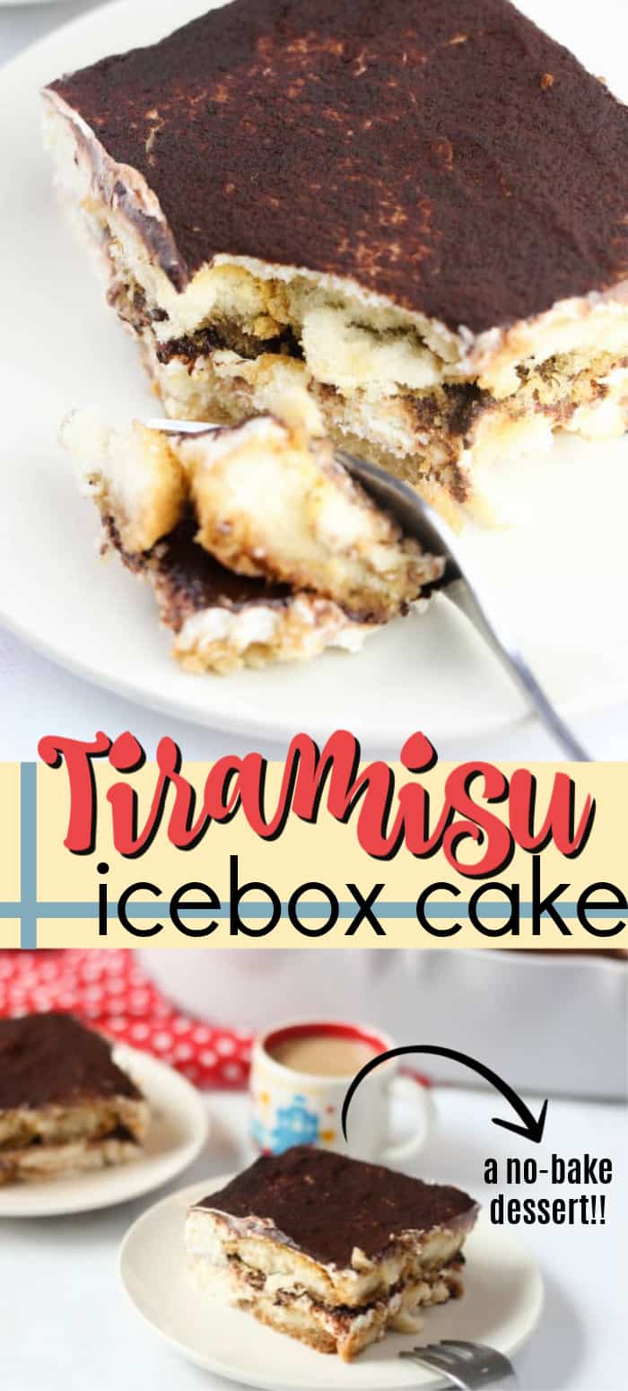 Tiramisu Icebox Cake a deliciously decadent nobake frozen treat