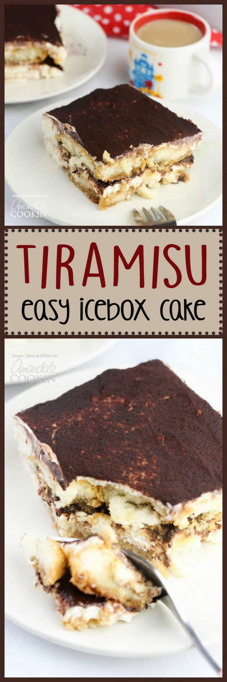 Tiramisu Icebox Cake: a deliciously decadent no-bake frozen treat