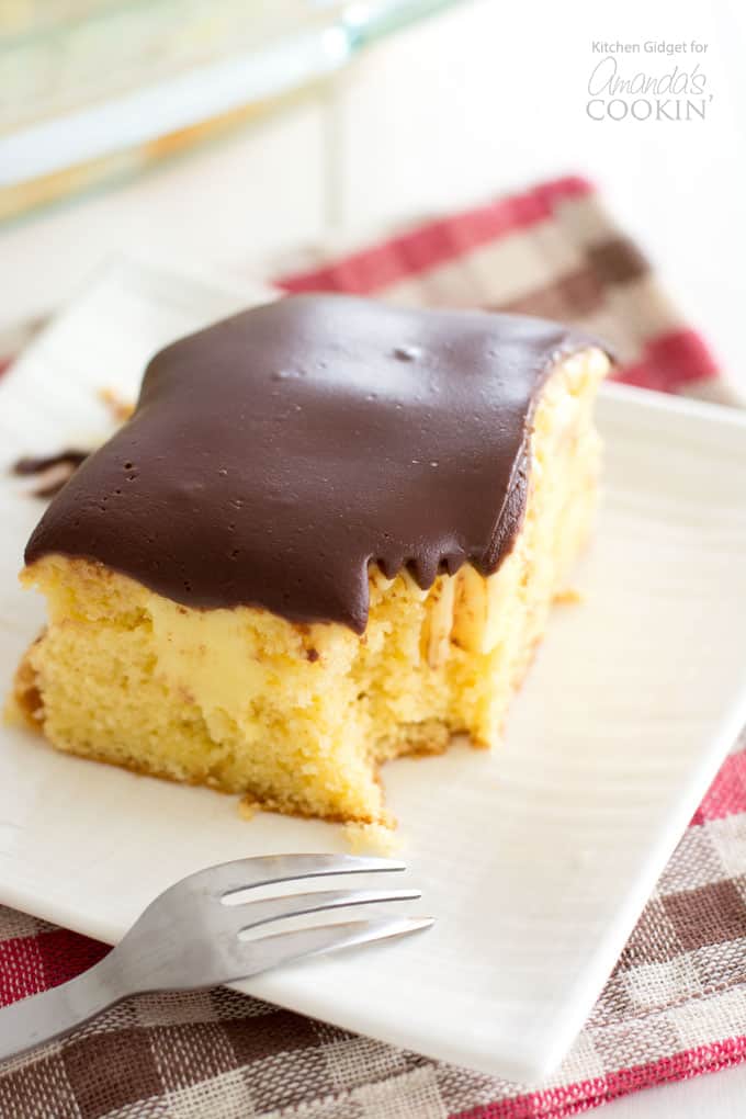 Boston Cream Poke Cake a delicious and easy onepan dessert!