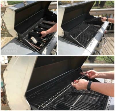 Put all the clean parts back into and on the grill.