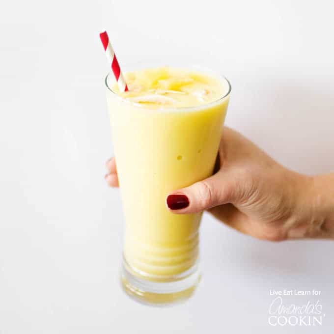 Pina Colada Smoothie: tropical, creamy, & sweet Pina Colada Smoothies!