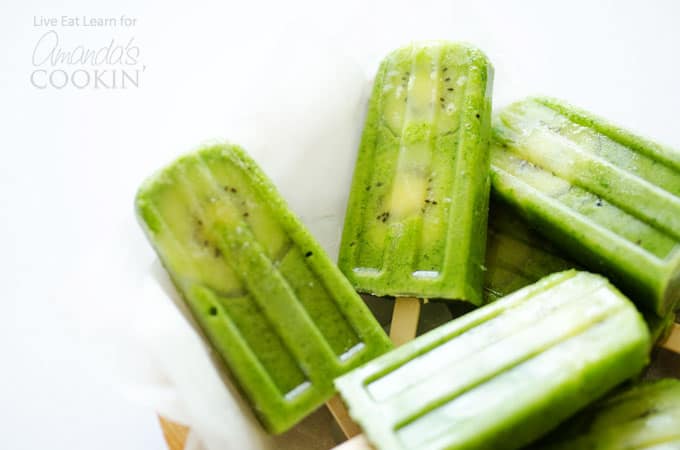 Green smoothie popsicles recipe