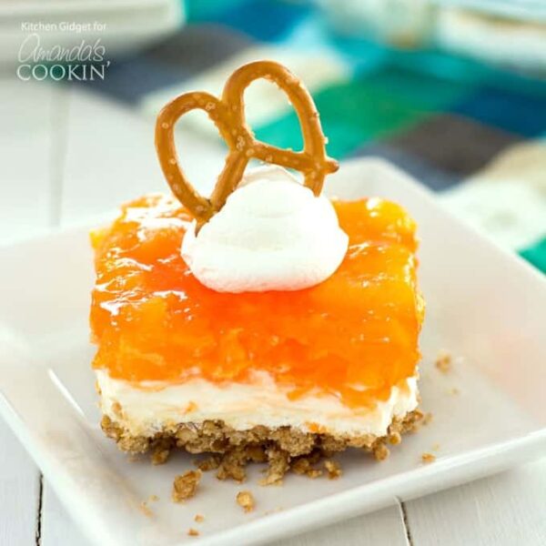 Mandarin Orange Jello Salad a perfect dreamsicle dessert for summer!