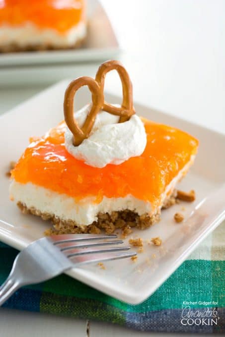 Mandarin Orange Jello Salad: a perfect dreamsicle dessert for summer!