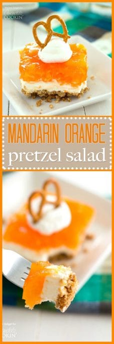 Mandarin Orange Jello Salad: a perfect dreamsicle dessert for summer!