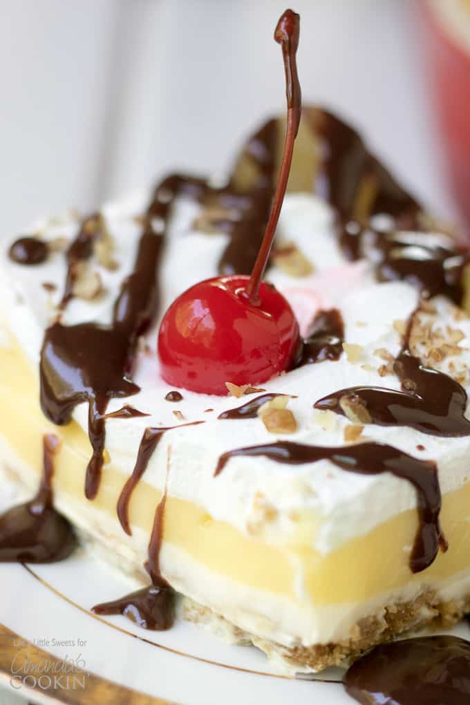 You're going to love this banana split dessert!