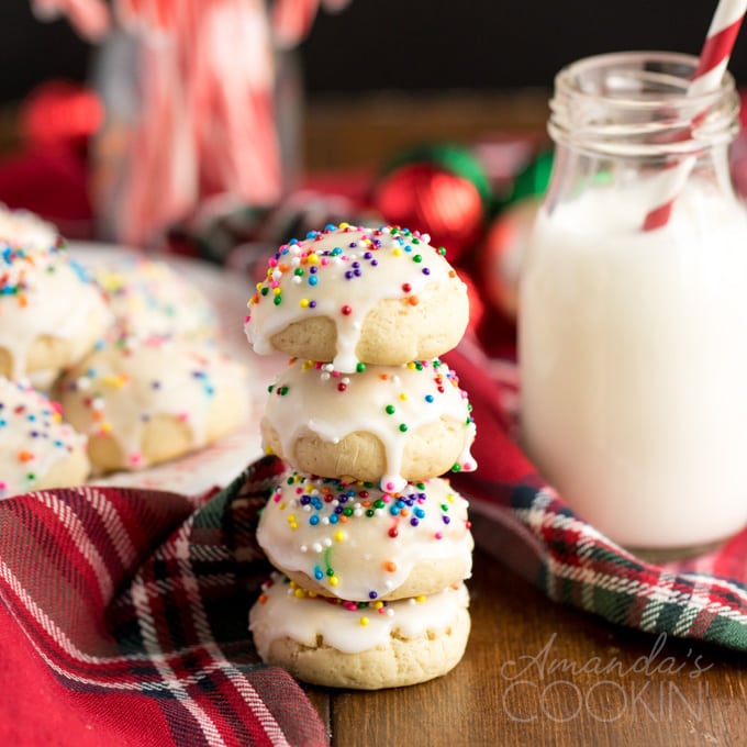 stacked anise cookies