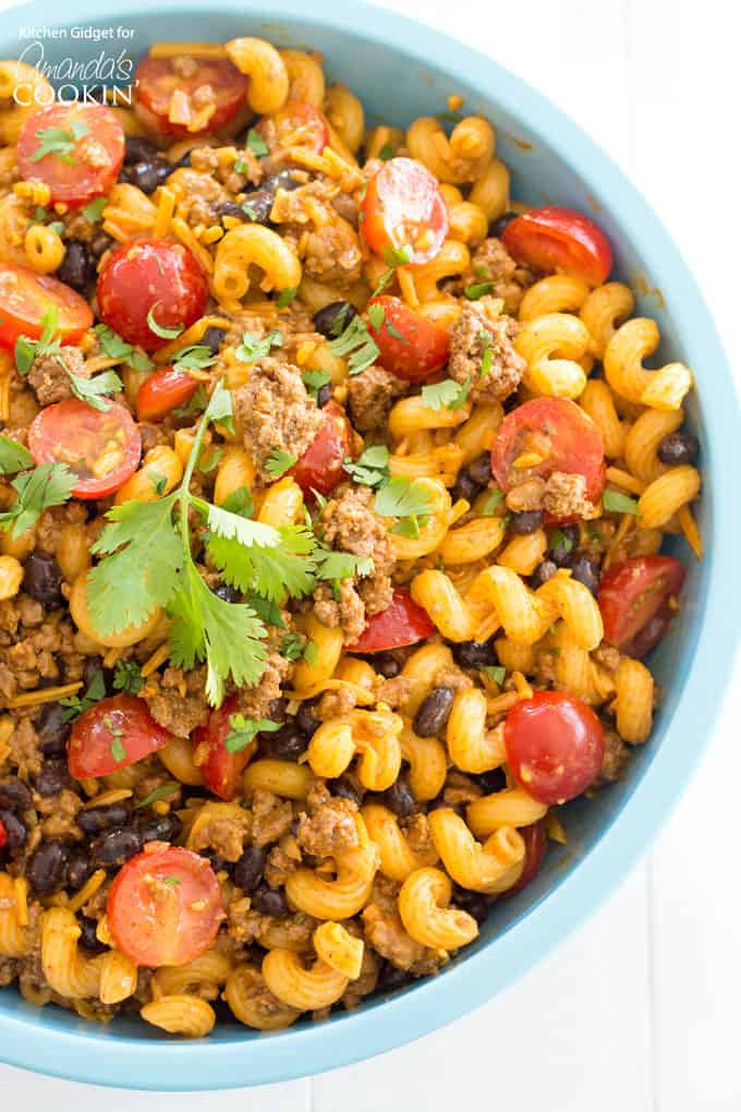 Delicious taco pasta salad recipe