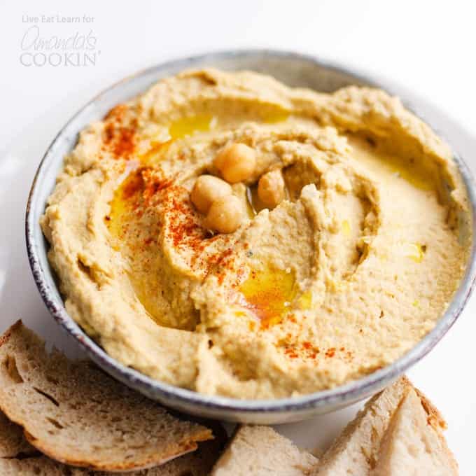 Baba Ganoush Hummus: protein packed dip made from roasted eggplant!