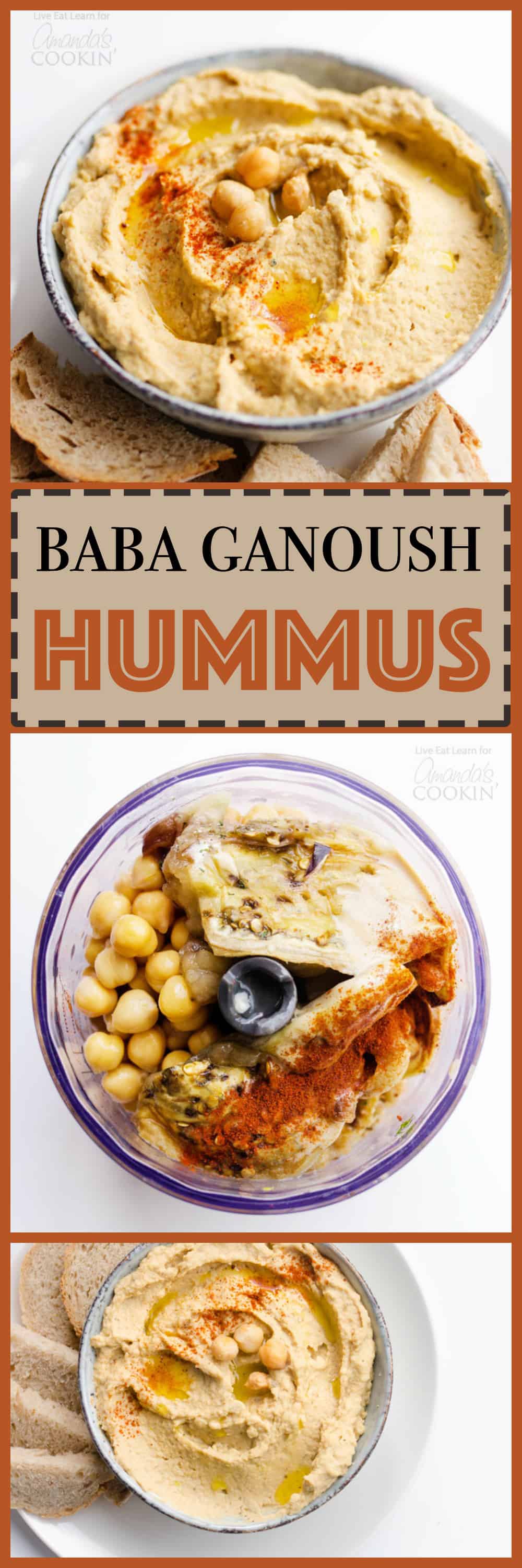 Baba Ganoush Hummus protein packed dip made from roasted eggplant!