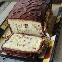 sliced cassata cake