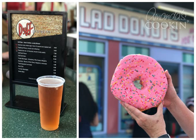 A person holding a jumbo donut from Lard Lad