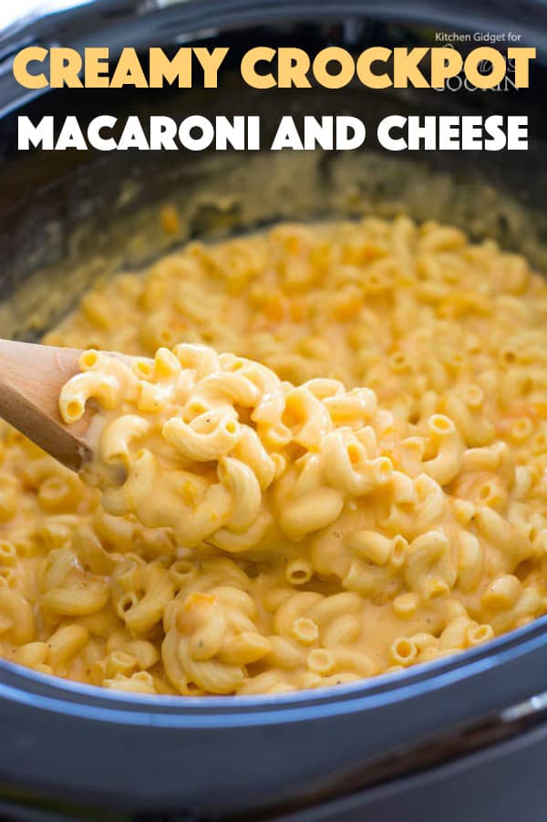 Crockpot Macaroni and Cheese creamy mac and cheese in the crockpot!