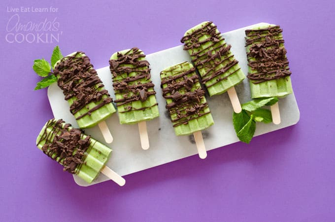 Mint Chocolate Popsicles