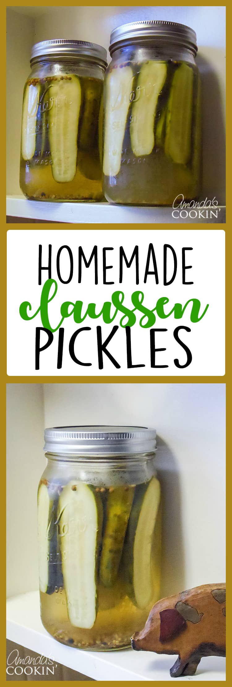 pinterest image with text for pickles