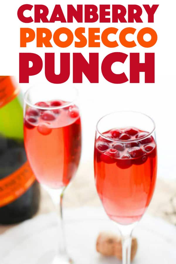 Cranberry Prosecco Punch A Fun Cocktail Thats Perfect For Fall Entertaining