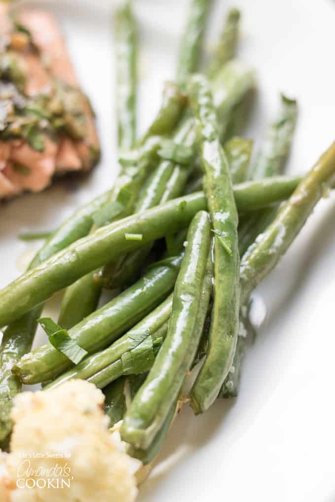 Roasted side veggies for sheet pan salmon dinner