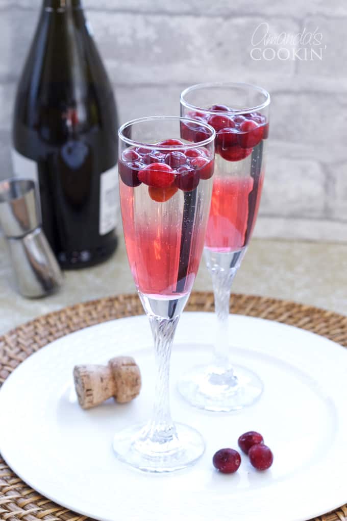 cranberry prosecco punch
