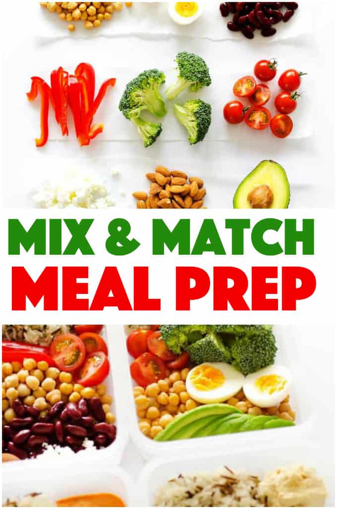 Meal Prep: mix and match to make delicious & healthy flavor combinations!