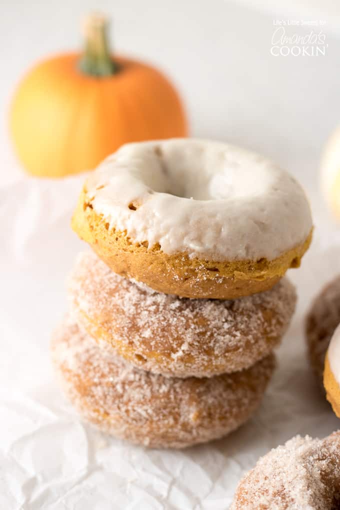 pumpkin spice donuts - the palatable life