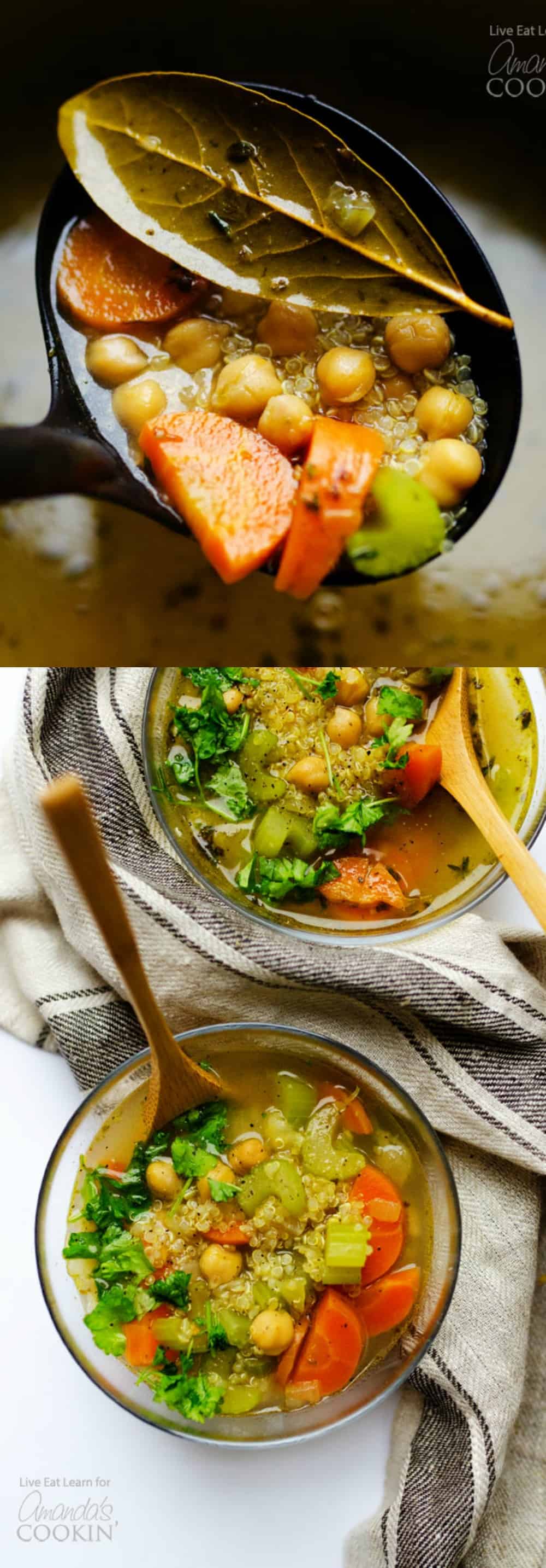 Vegetable Soup: this healthy soup takes under 30 minutes to make!