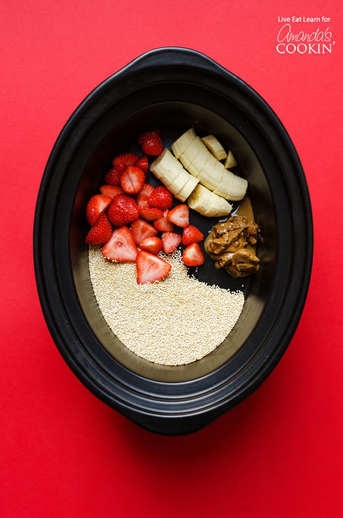 Slow Cooker Berry Breakfast Quinoa - Eat Yourself Skinny